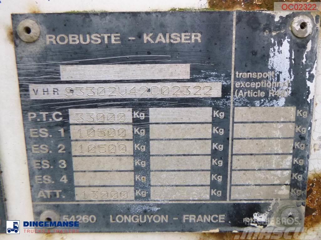 Robuste Kaiser 2-axle container chassis 20 ft + tipping Kippladerauflieger