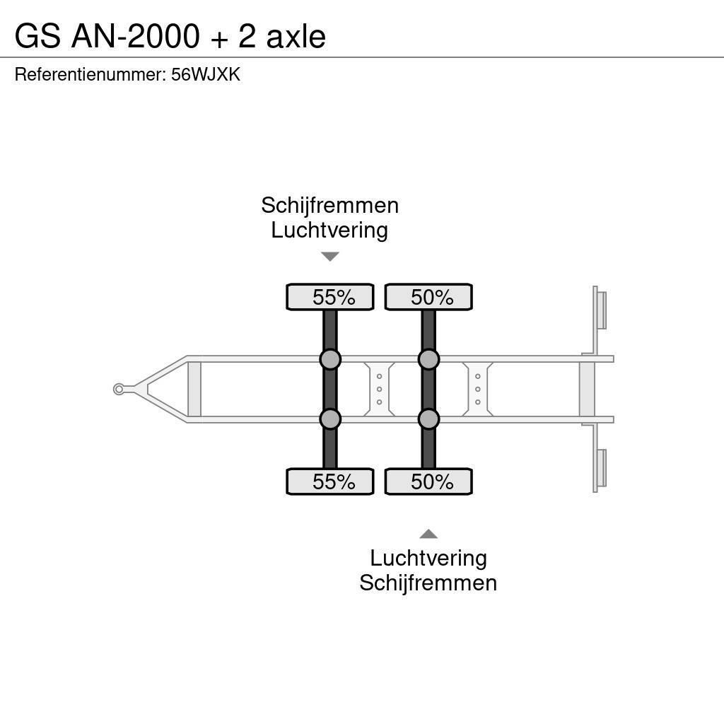 GS AN-2000 + 2 axle Pritschenanhänger