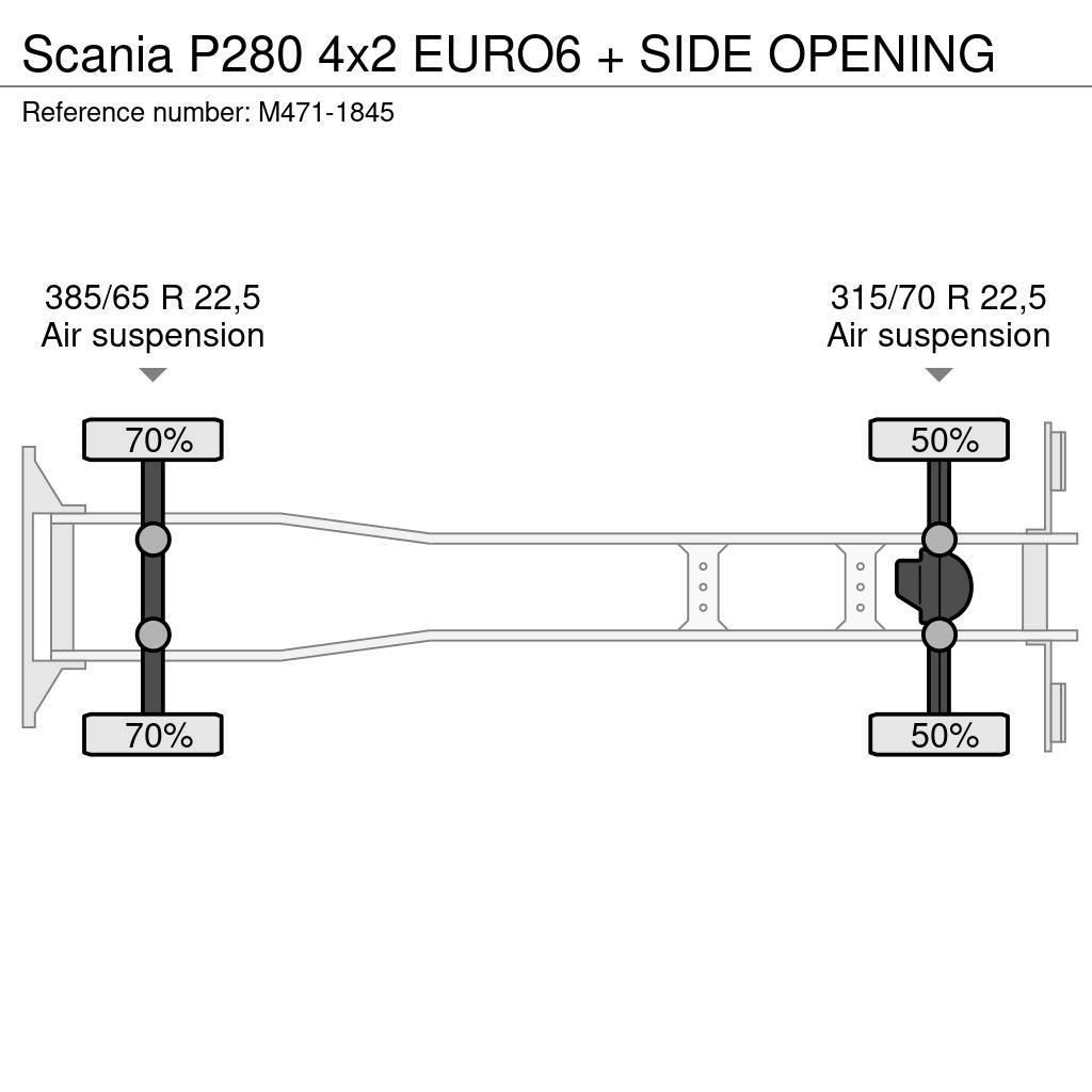 Scania P280 4x2 EURO6 + SIDE OPENING Kastenaufbau