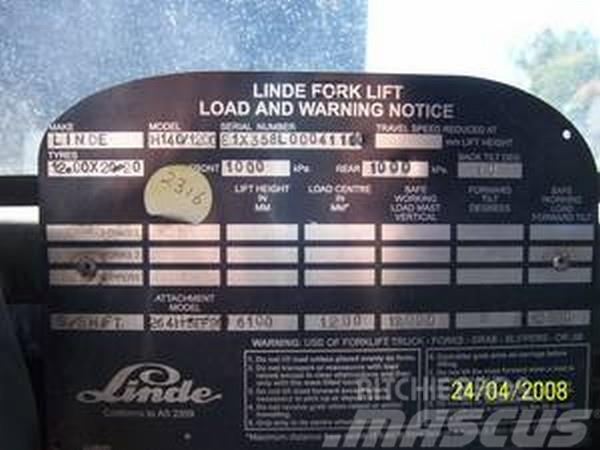 Linde H140/1200 Containerstapler
