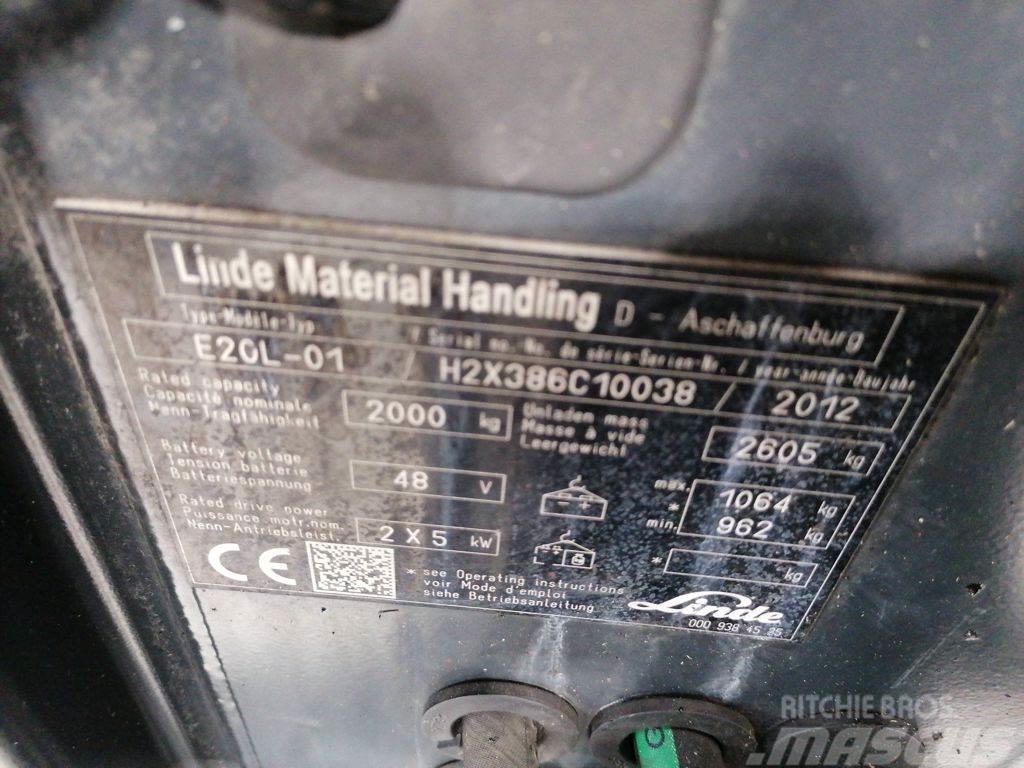Linde E20L-01 Elektro Stapler