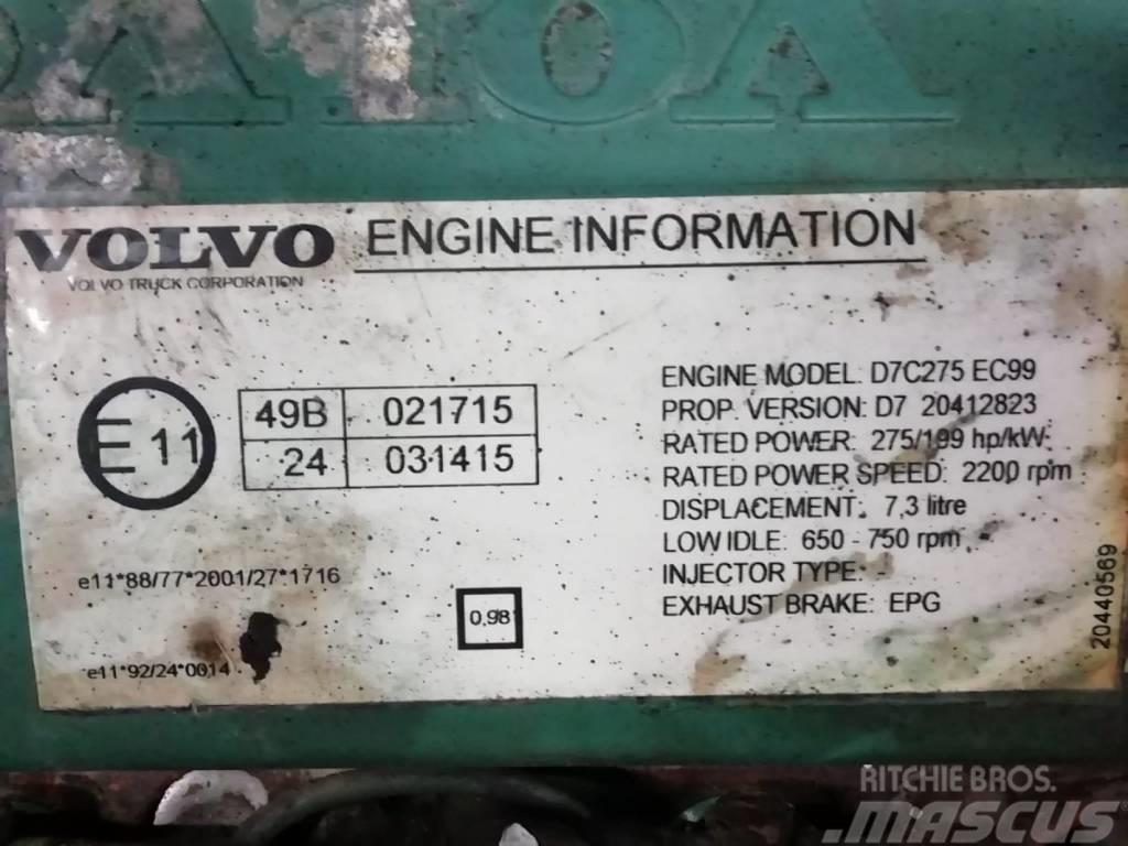 Volvo Engine D7C275 EPG EURO 3 Motoren