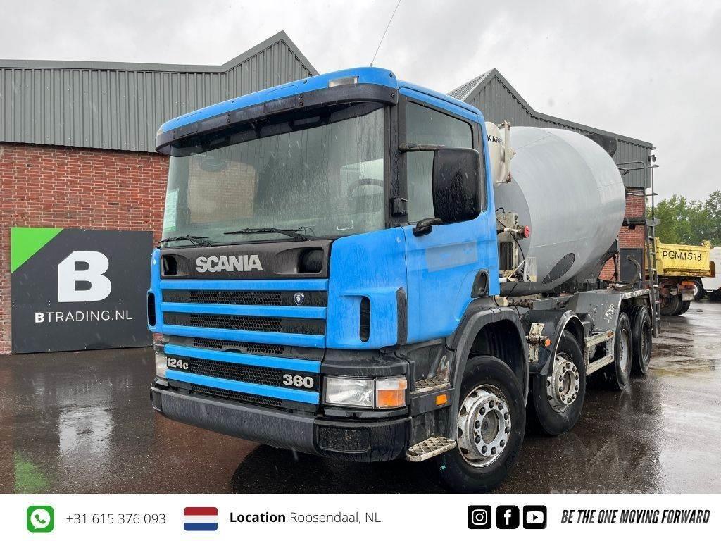 Scania P124-360 8x4 Concrete mixer 9m3 - Full steel - Big Beton-Mischfahrzeuge
