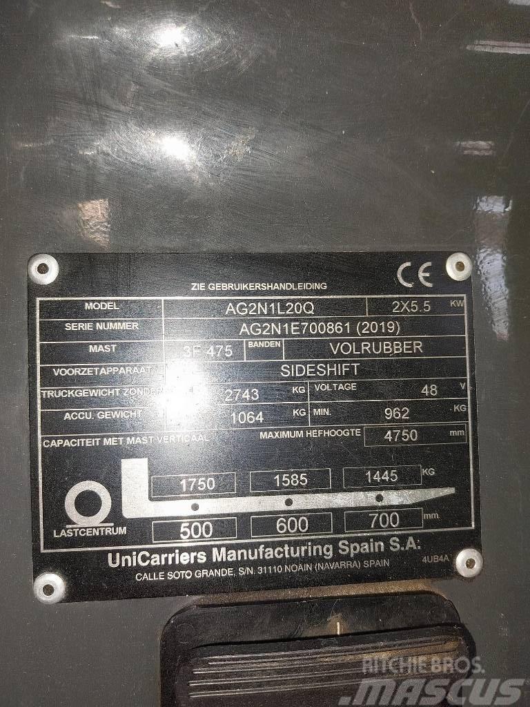 UniCarriers AG2N1L20Q Elektro Stapler