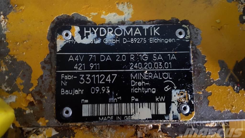 Ahlmann AZ9/AZ10-Hydromatik A4V71DA2.0R1G5A1A-Drive pump Hydraulik