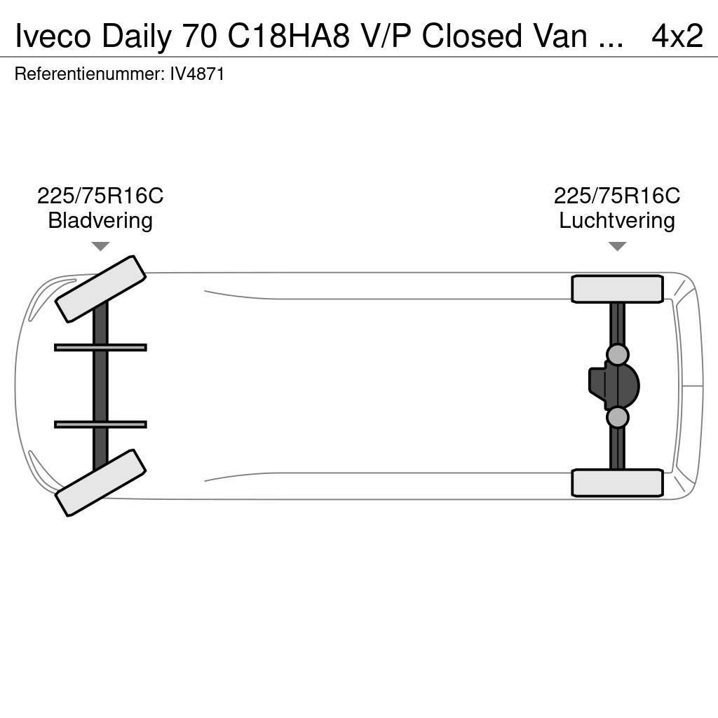 Iveco Daily 70 C18HA8 V/P Closed Van (3 units) Kastenwagen