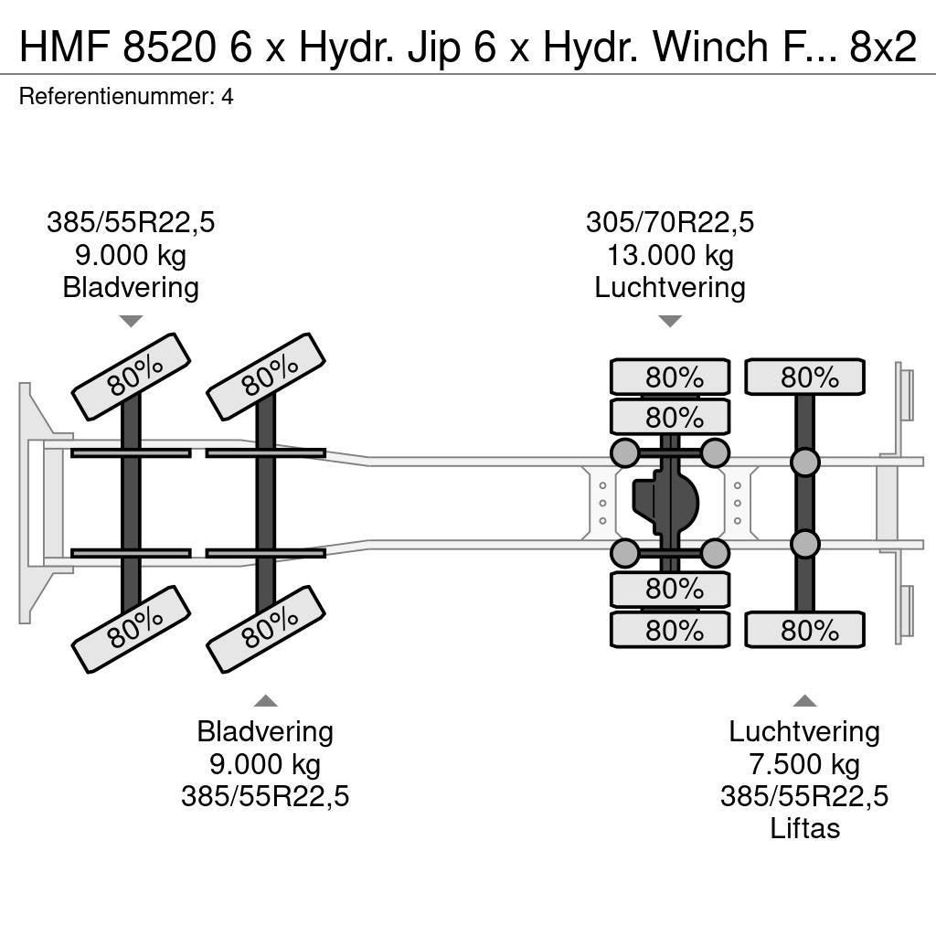 HMF 8520 6 x Hydr. Jip 6 x Hydr. Winch Frontabstutzung All-Terrain-Krane