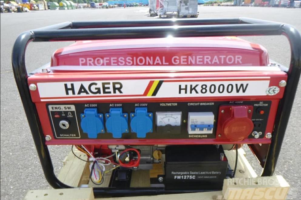  Hager HK 8000W Stromaggregat Generator Benzin Generatoren