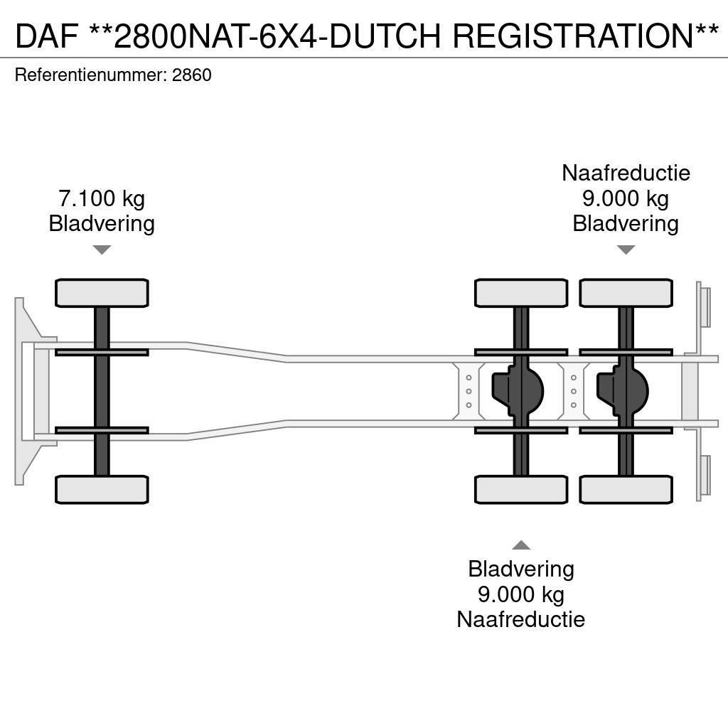 DAF **2800NAT-6X4-DUTCH REGISTRATION** Wechselfahrgestell