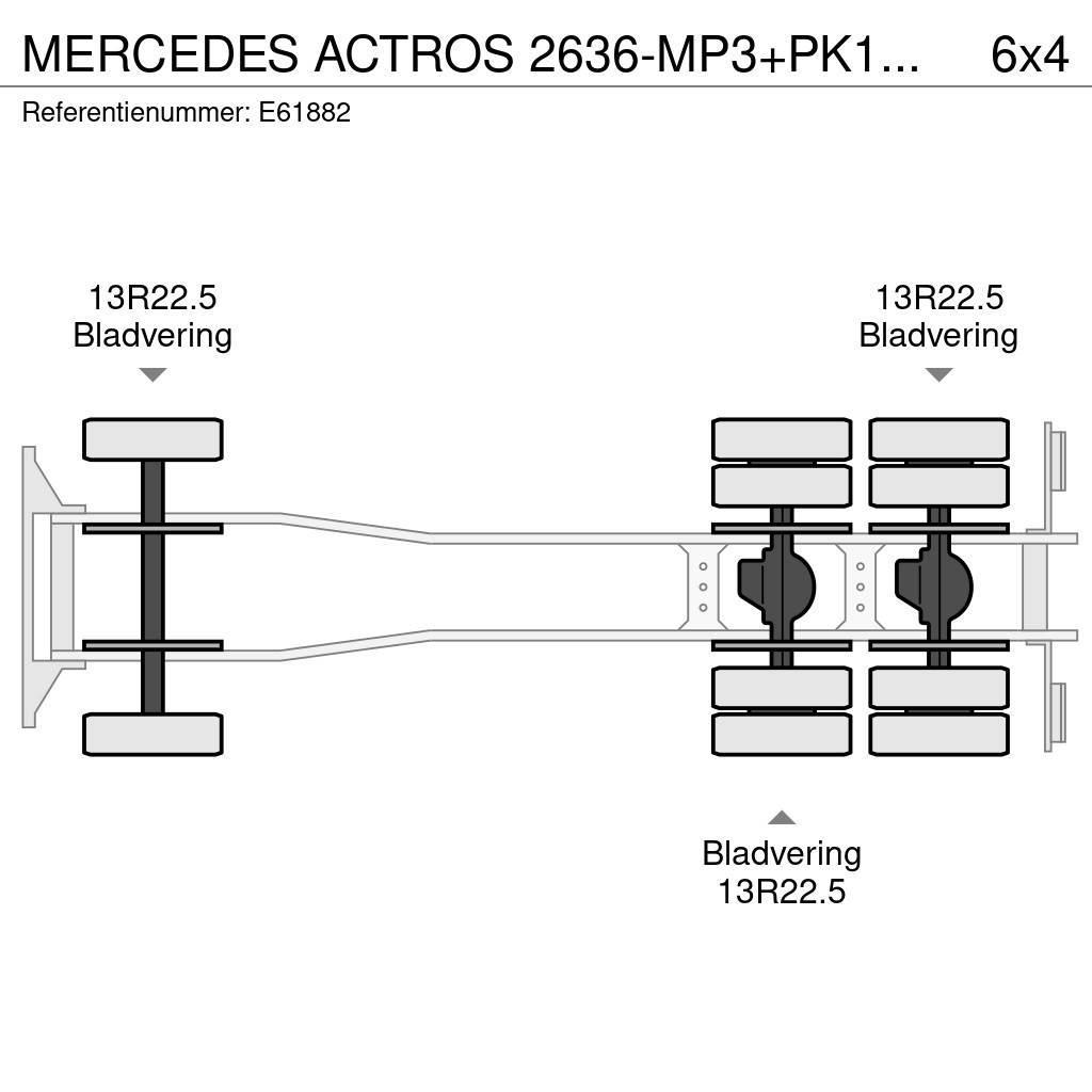 Mercedes-Benz ACTROS 2636-MP3+PK18002/4EXT Pritschenwagen/Pritschenwagen mit Seitenklappe