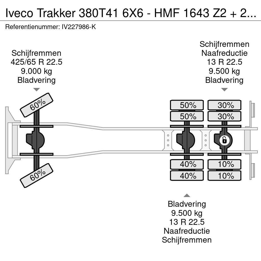 Iveco Trakker 380T41 6X6 - HMF 1643 Z2 + 2-WAY TIPPER All-Terrain-Krane
