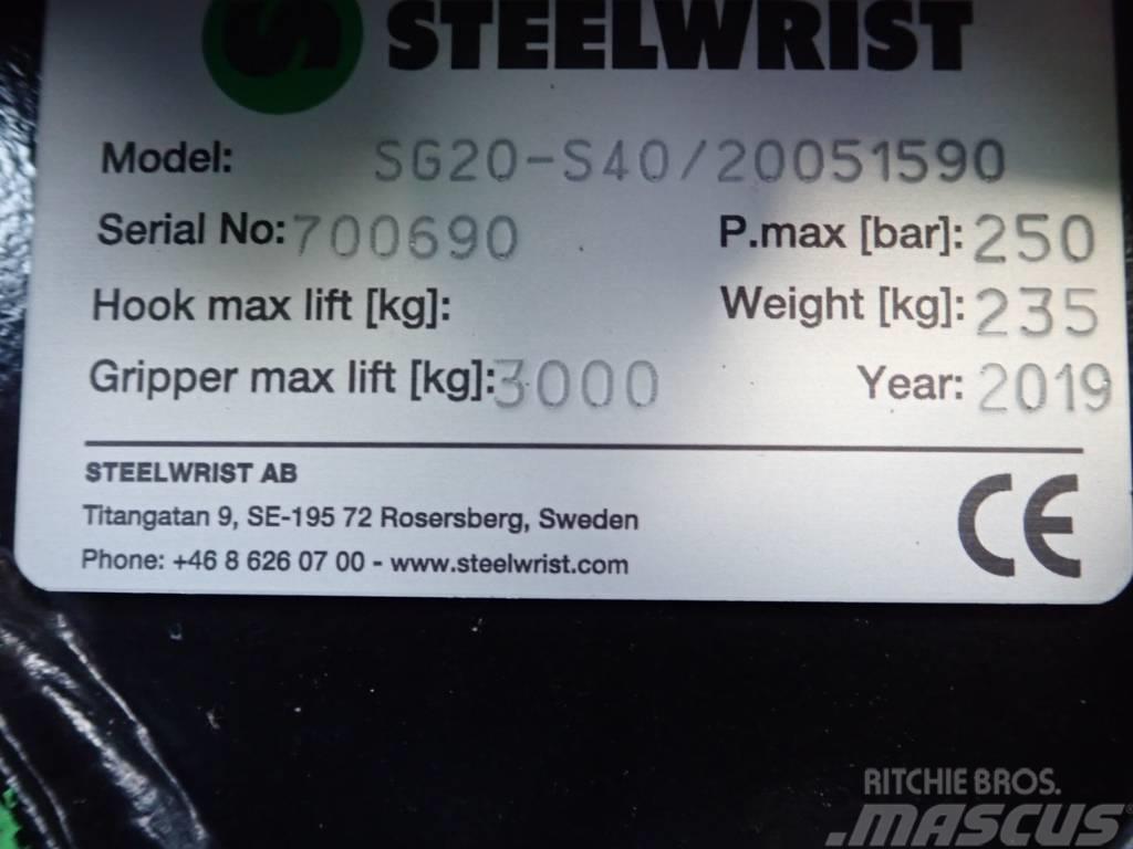 Steelwrist Sortiergreifer SG20 passend zu Volvo ECR35 Greifer