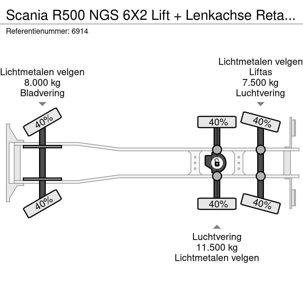 Scania R500 NGS 6X2 Lift + Lenkachse Retarder Alcoa, Top Wechselfahrgestell