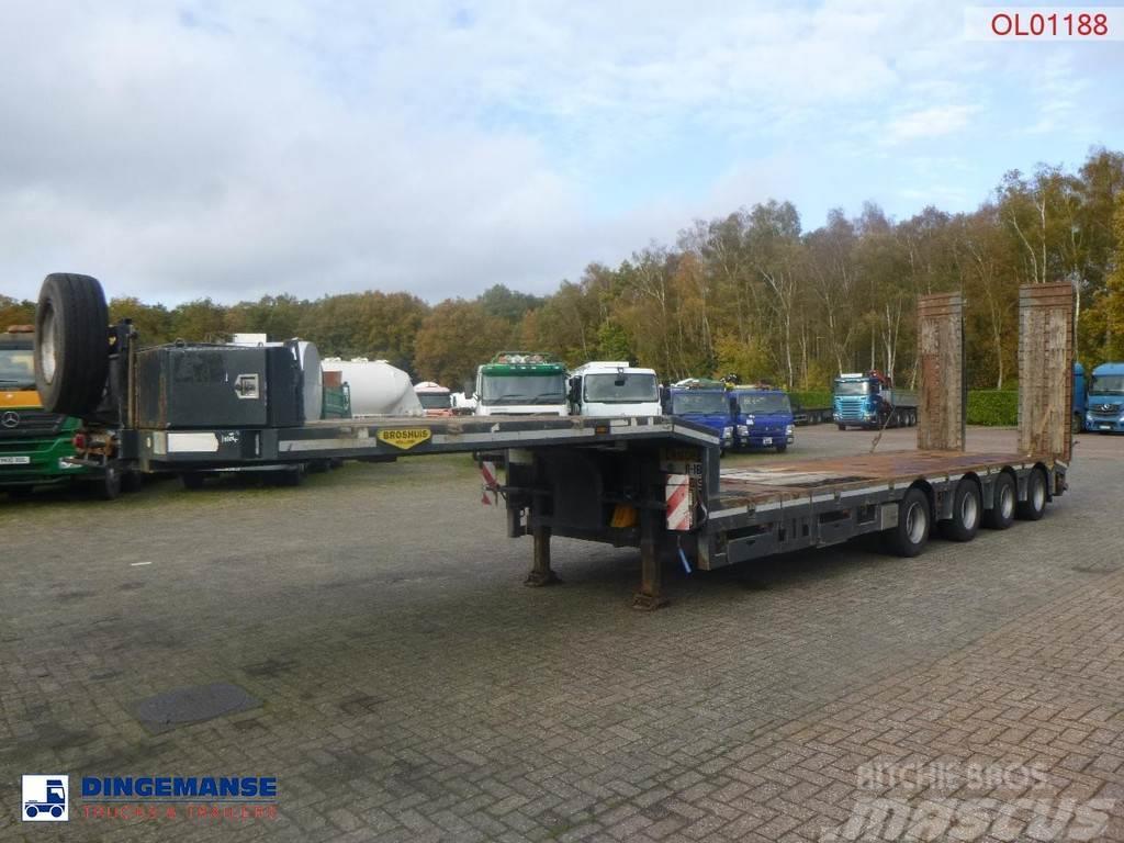 Broshuis 4-axle semi-lowbed trailer 71t + ramps + extendabl Tieflader-Auflieger