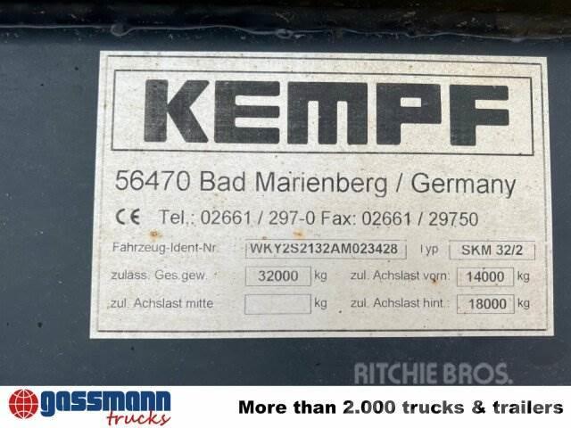 Kempf SKM 32/2 Stahlmulde ca. 23m³, Liftachse, Kippladerauflieger