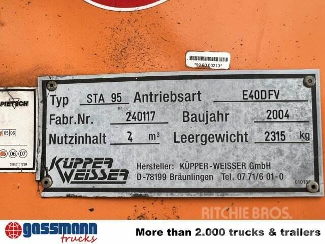 Küpper-Weisser STA 95 Salzstreuer auf Abrollrahmen, ca. 4m³ Sonstiges Traktorzubehör