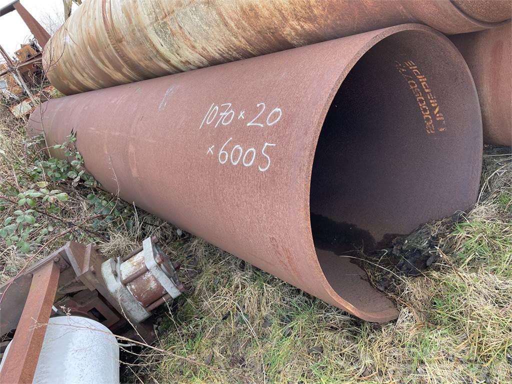  Stålrør ø1070x20x6005 mm Pipeline Ausrüstung