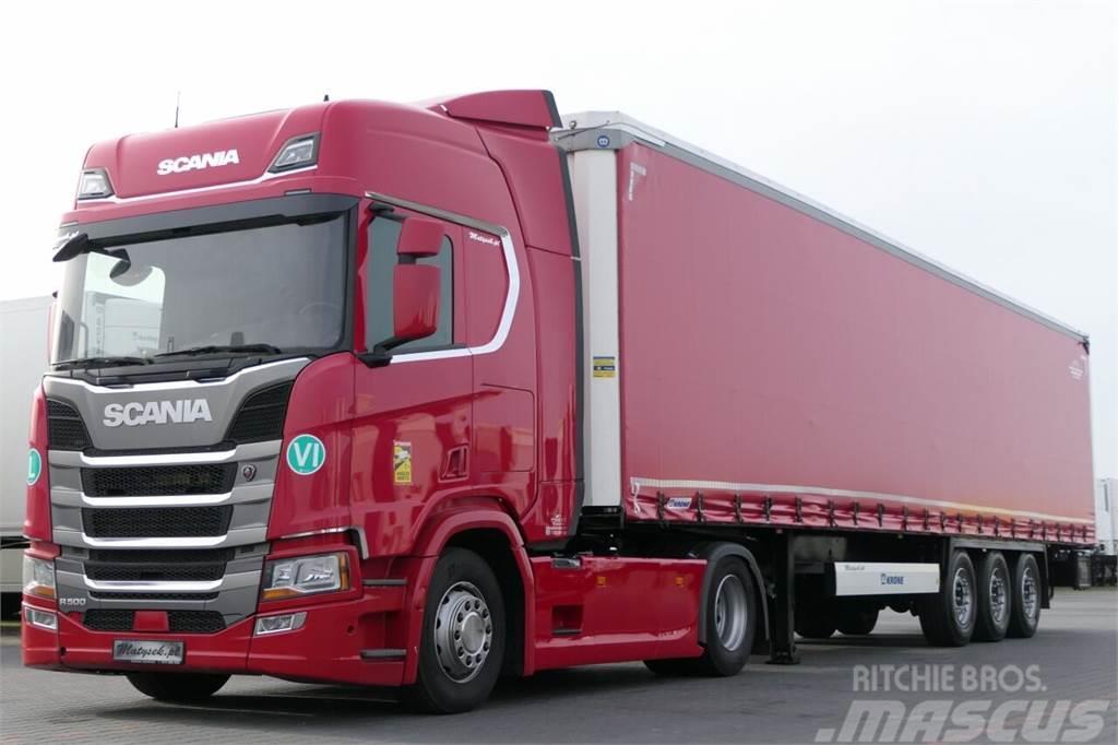 Scania R 500 / I-PARK COOL / NAVI / RETARDER + KRONE / CU Sattelzugmaschinen