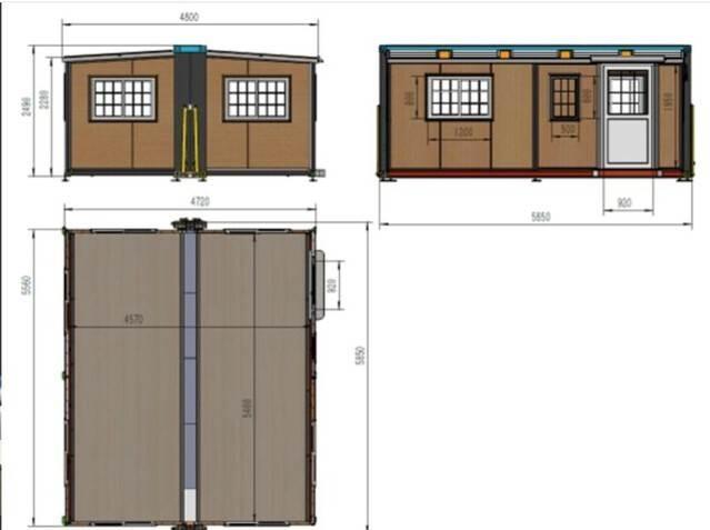  2023 4.7 m x 5.85 m Folding Portable Building (Unu Andere