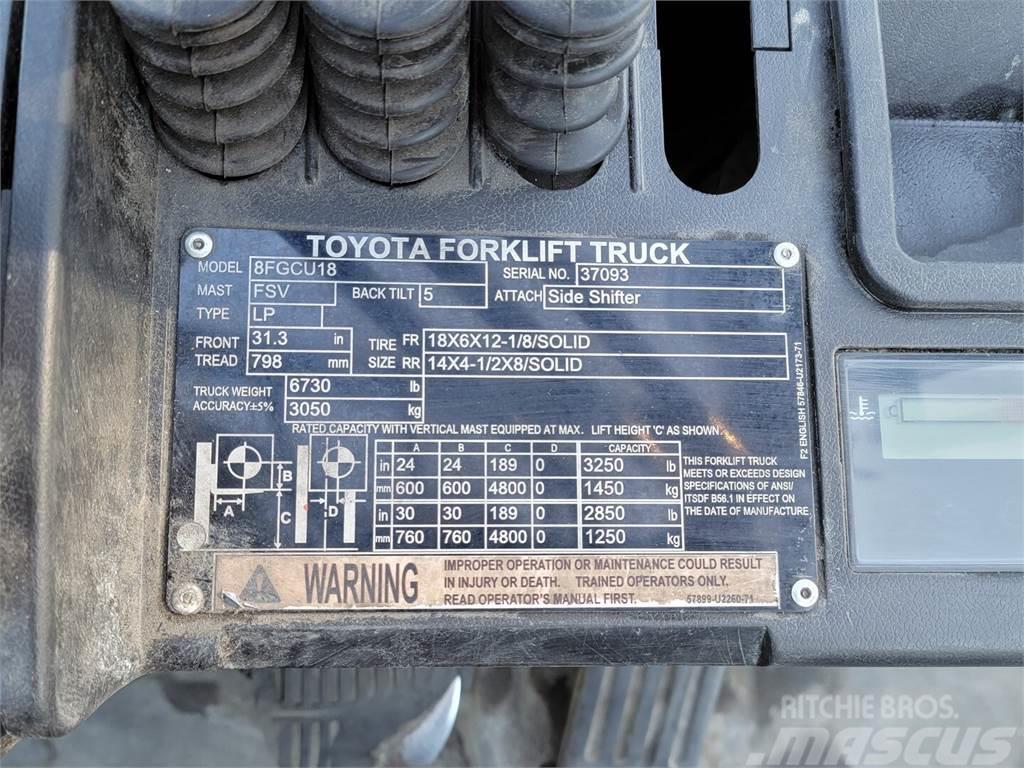 Toyota 8FGCU18 Gas Stapler