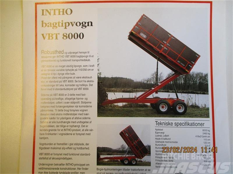 INTHO VBT 8000 variabel bagtip Kippanhänger