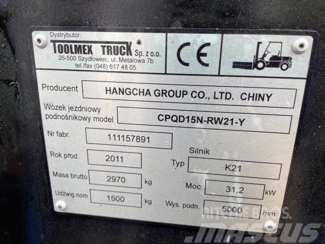 Hangcha 15N stapler,vin 891 Gas Stapler