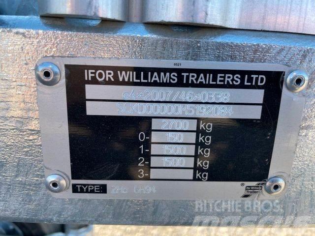 Ifor Williams 2Hb GH27, NEW NOT REGISTRED,machine transport084 Tieflader