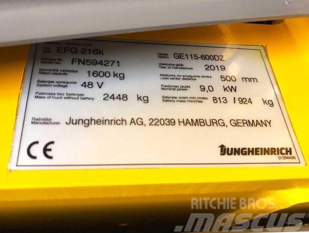 Jungheinrich EFG216k - 6 M HUBHÖHE - BATTERIE 84% -NEUWERTIG Andere Gabelstapler