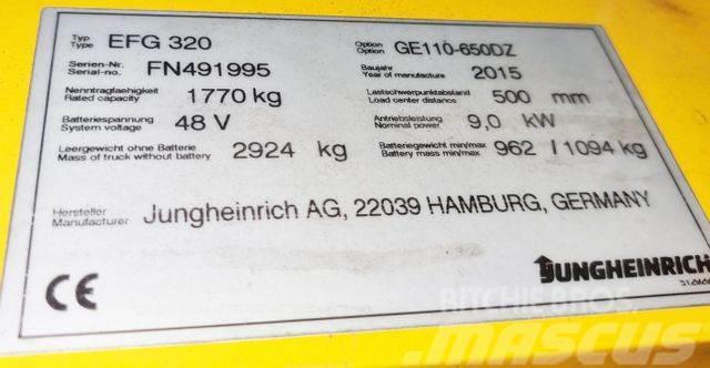 Jungheinrich EFG320 - 6.5 M HUBHÖHE -TRIPLEX - BATTERIE 82% Andere Gabelstapler