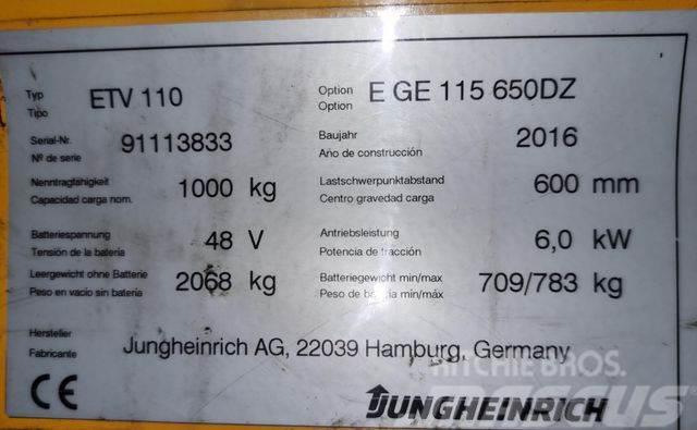 Jungheinrich ETV 110 - TRIPLEX - 6.500MM HUBHÖHE - NEUWERTIG Schubmaststapler