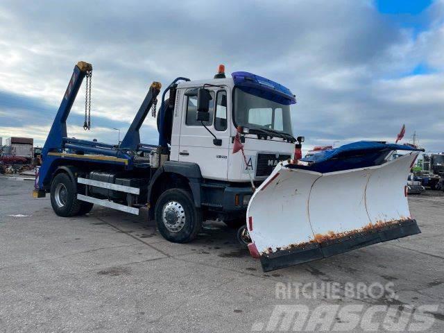 MAN 19.293 4X4 snowplow, for containers vin 491 Kehrmaschine