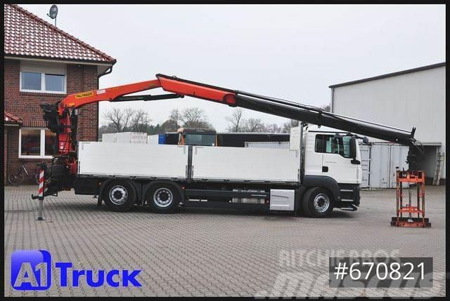 MAN TGS 26.440, Kran PK21000-3L Lenkachse, Pritschenwagen/Pritschenwagen mit Seitenklappe