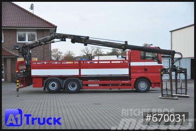 MAN TGX 26.400 XL Hiab 166K, Lift-Lenkachse Pritschenwagen/Pritschenwagen mit Seitenklappe