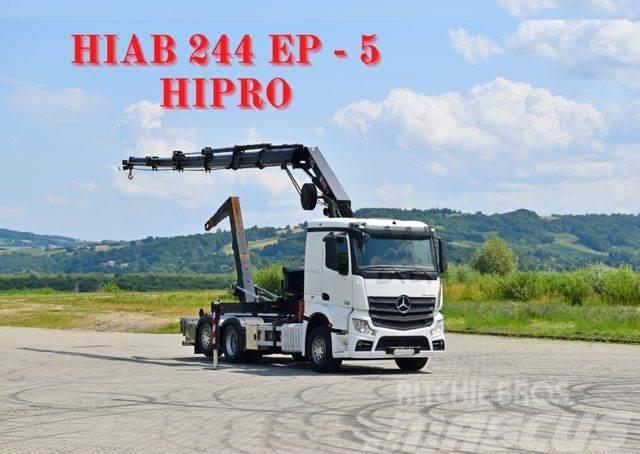 Mercedes-Benz Actros 2545 * HIAB 244 EP-5HIPRO/FUNK * TOP Abrollkipper