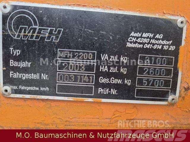 Schmidt AEBI Bougie MFH 2200 / Kehrmaschine / Kehrmaschine