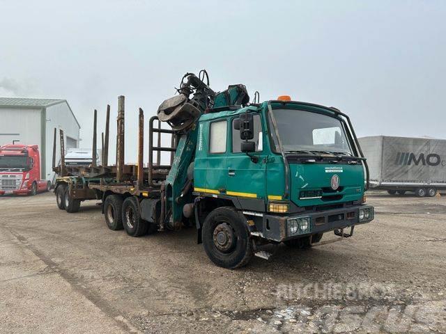 Tatra T 815 woodtransporter 6x6, crane+WILD 789+101 Holzfahrzeuge