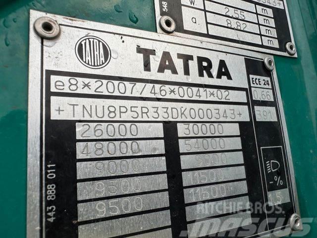 Tatra woodtransporter 6x6, crane + R.CH trailer vin343 Holzfahrzeuge