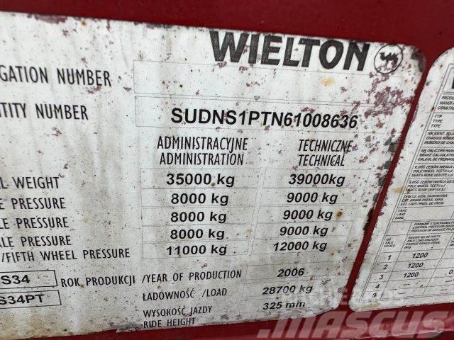 Wielton trailer for containers vin 636 Tieflader-Auflieger