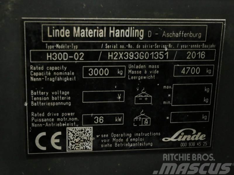 Linde H30D-02 393 Diesel Stapler