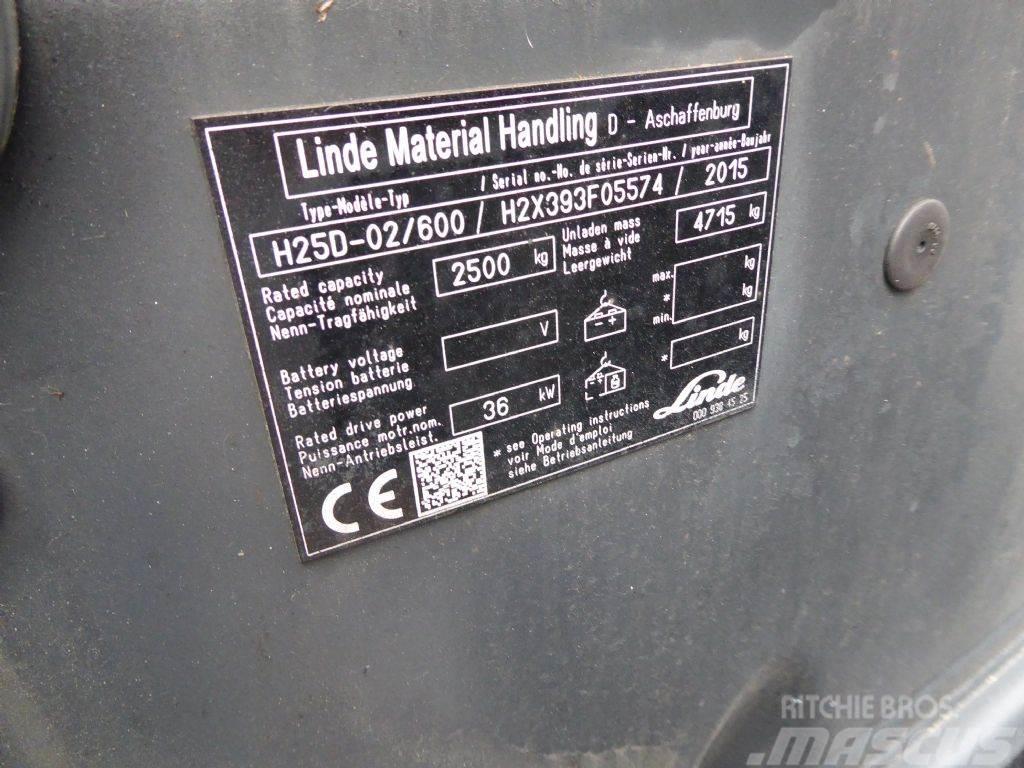 Linde H25D-02/600 Diesel Stapler