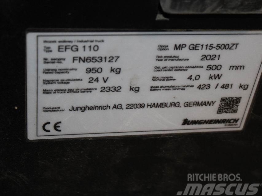 Jungheinrich EFG 110 MP GE115-500ZT Elektro Stapler