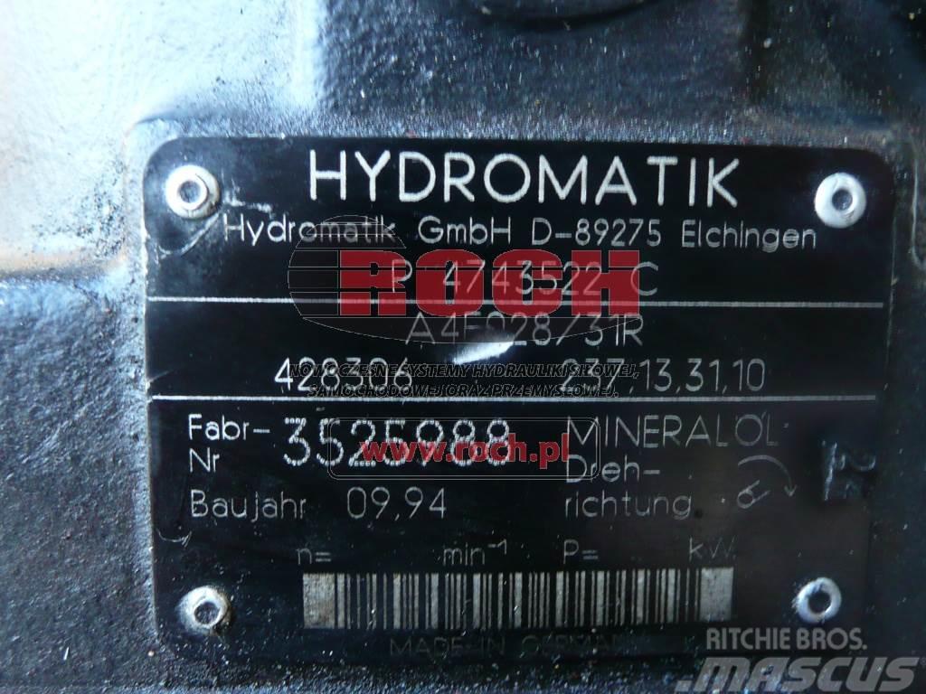 Hydromatik A4FO28/31R 428306 237.13.31.10 Hydraulik