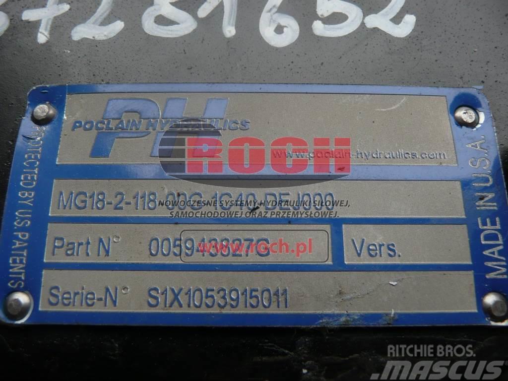 Poclain MG18-2-118-00G-1C40-DEJ000 005943827-G 87281652 Motoren