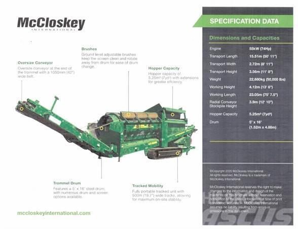 McCloskey 516R-T Sieb- und Brechanlagen