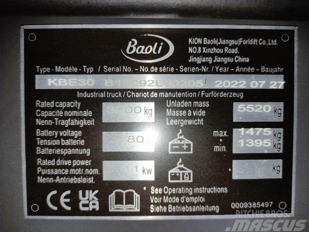 Baoli KBE30 Elektro Stapler