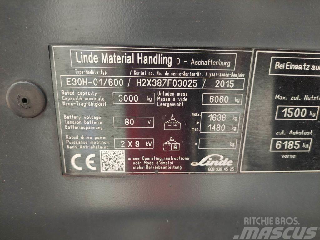 Linde E30H-01-600-387 Elektro Stapler