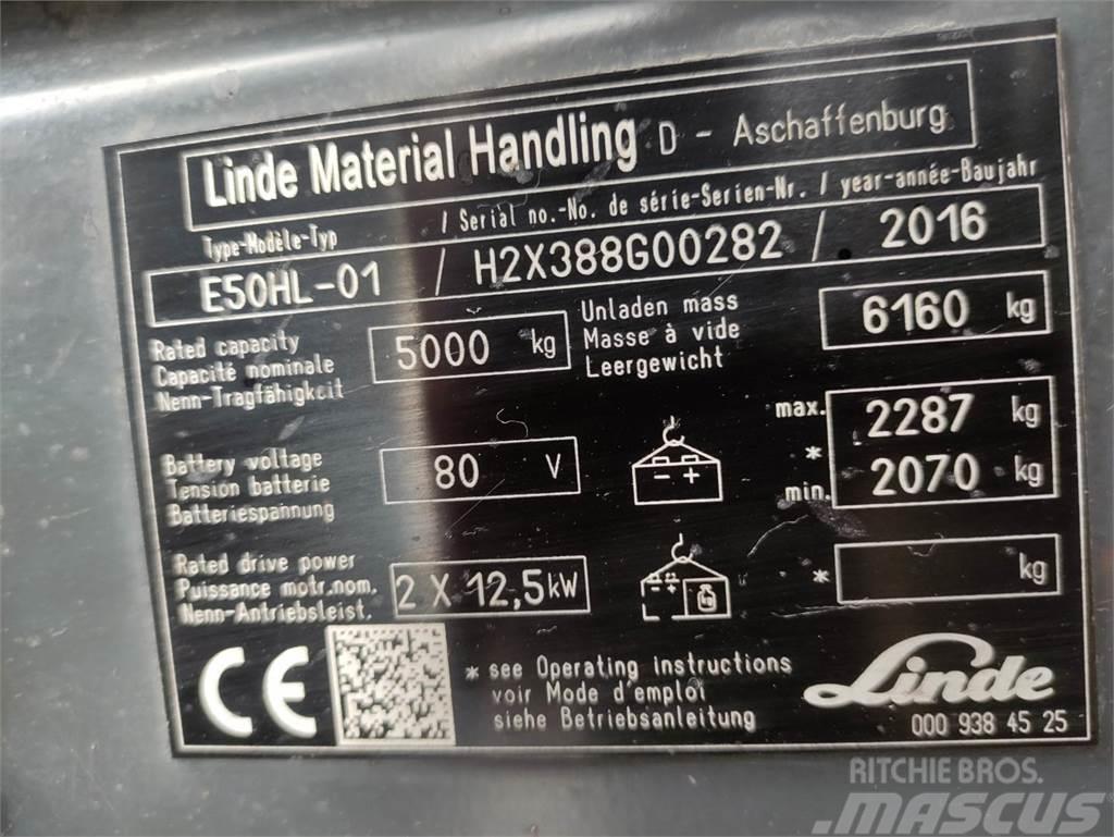 Linde E50HL-01-388 Elektro Stapler
